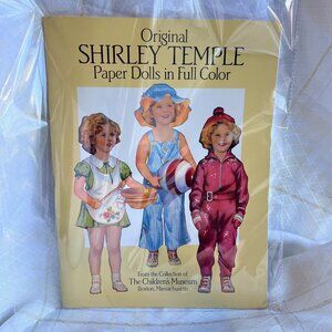 Original Shirle Temple Paper Dolls, Children's Museum Vintage Paper Dolls